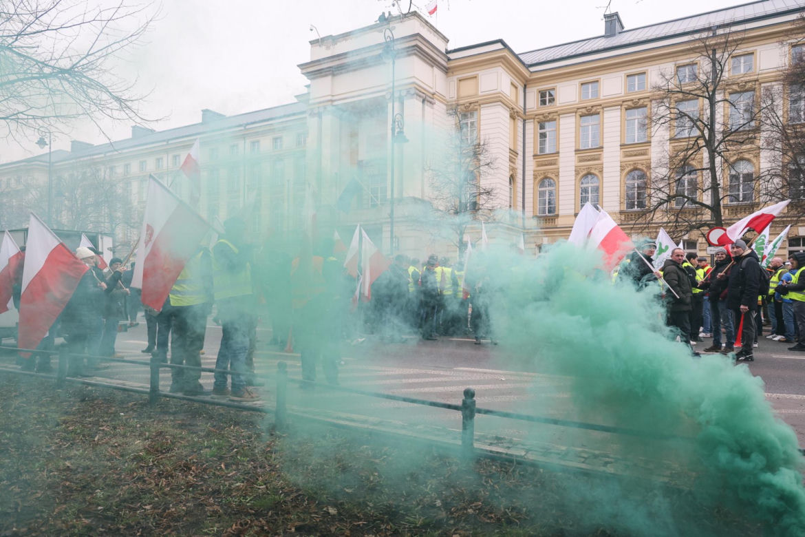 Protest rolników w Warszawie