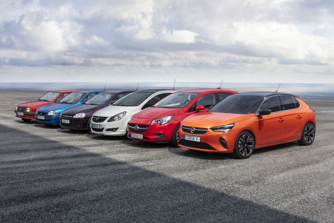 6 generacji modelu Opel Corsa
