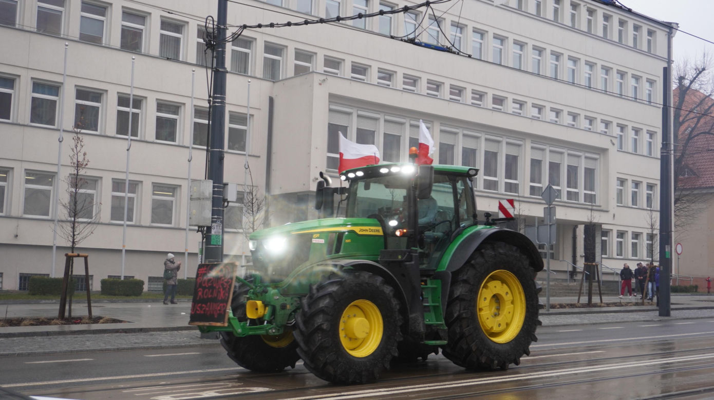 Protest rolników w Olsztynie, 20 lutego
