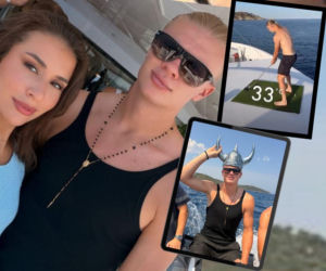 Erling Haaland byczy się pod St. Tropez w ramionach piękności. Gra w golfa na jachcie i robi za DJ-a