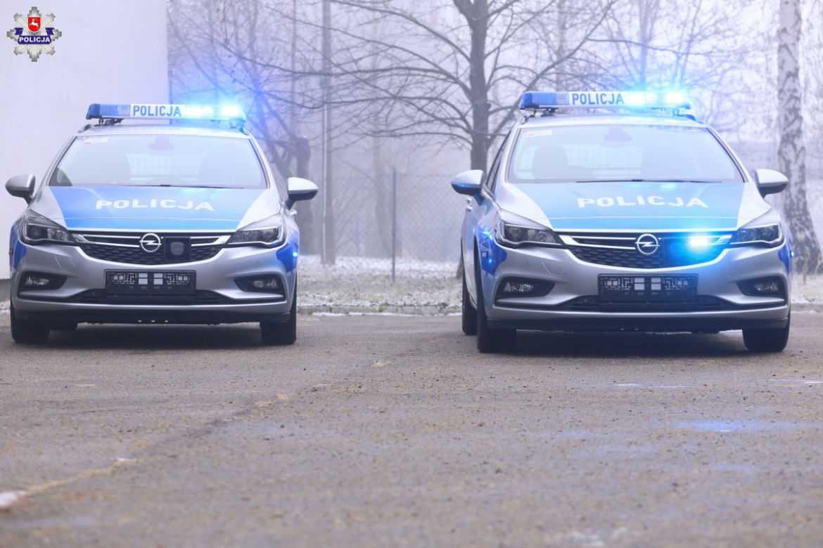 Lubelska policja w radiowozach Opel Astra Sports Tourer 1.6 Turbo