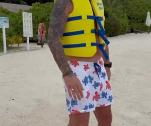 Małgorzata Rozenek i Radosław Majdan nurkują  Malediwach