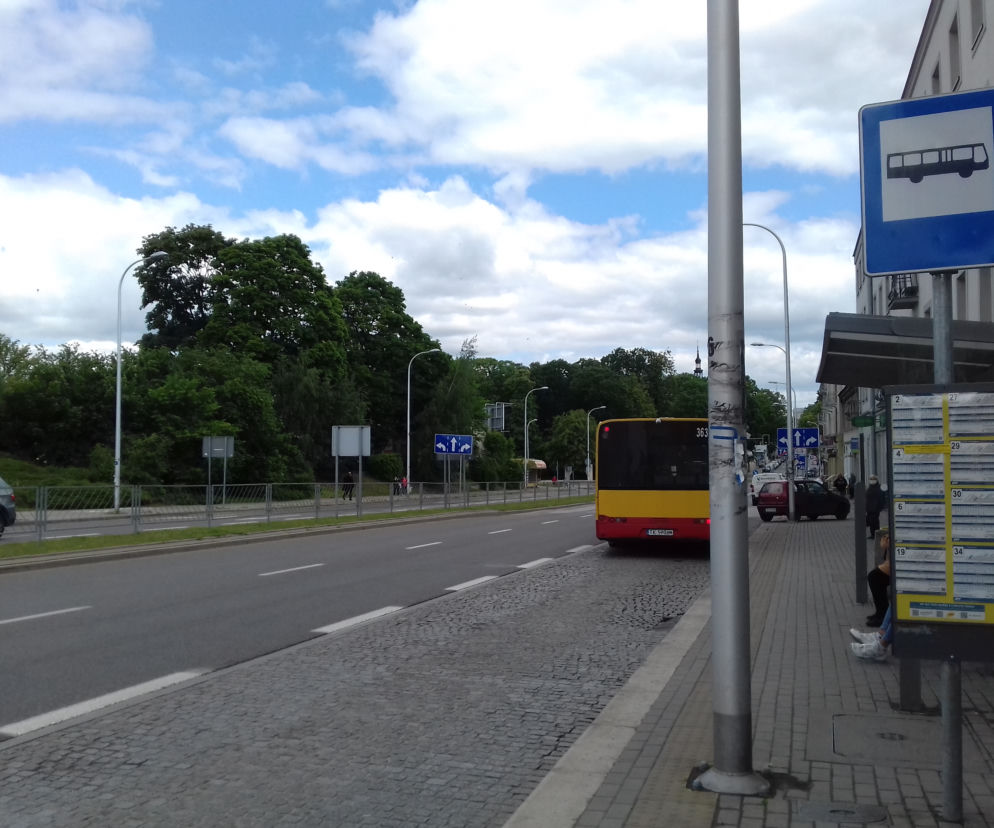 Przystanek autobusowy w Kielcach