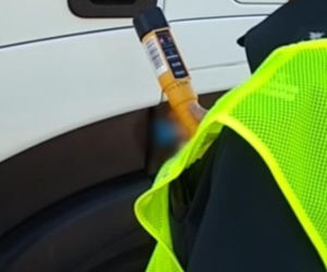 Wypił alkohol i wsiadł za kierownicę ciężarówki. Wpadł podczas kontroli