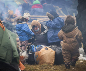 Migranci na granicy polsko-białoruskiej