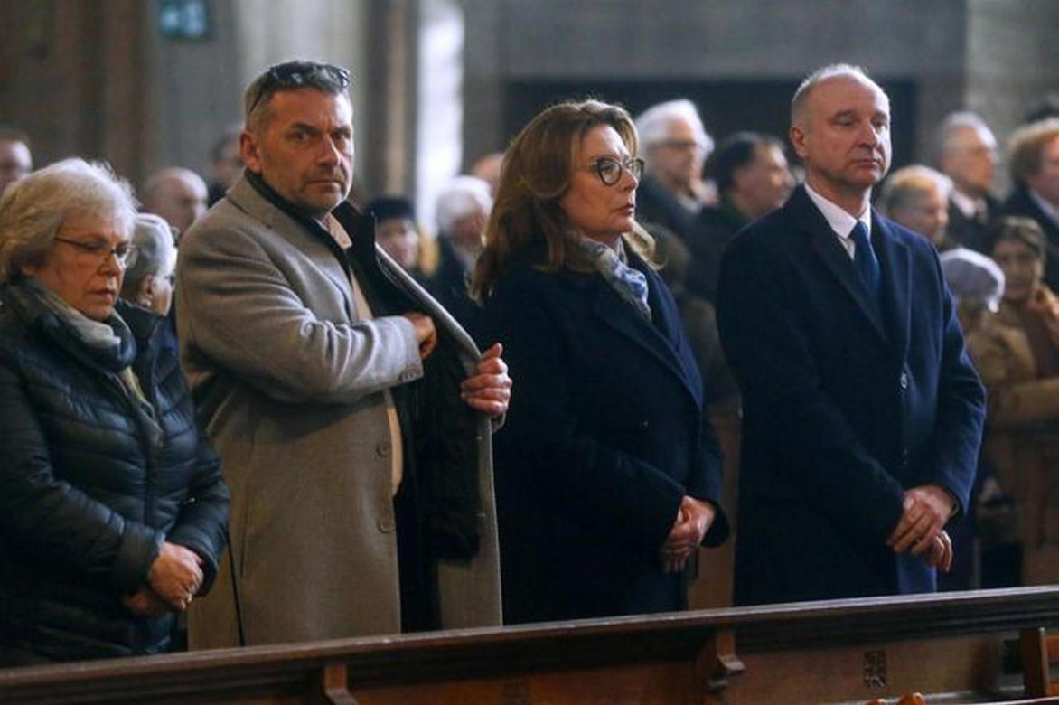  Joanna Kurowska na pogrzebie Ernesta Brylla