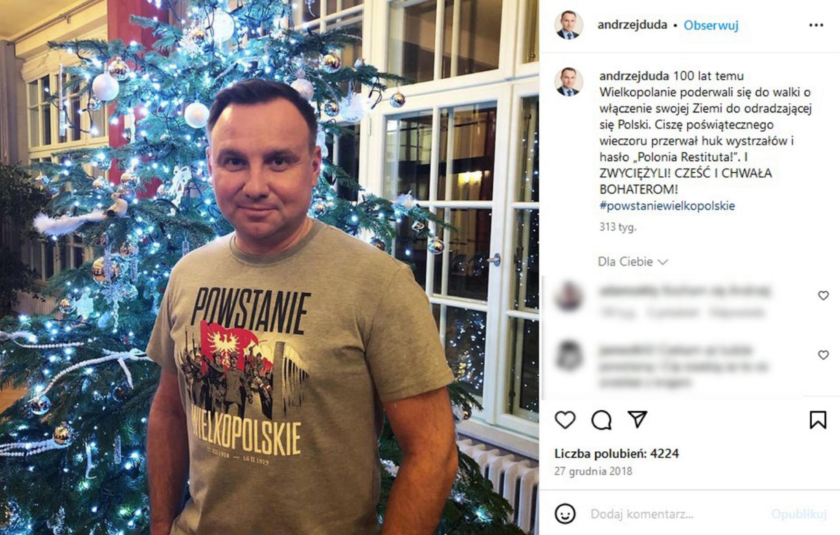 Sylwester z Andrzejem Dudą i Agatą Dudą