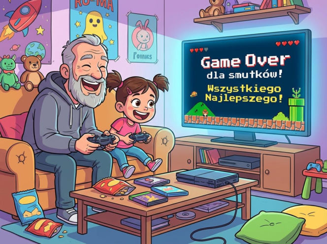 Kartka z życzeniami na Dzień Dziadka 2026