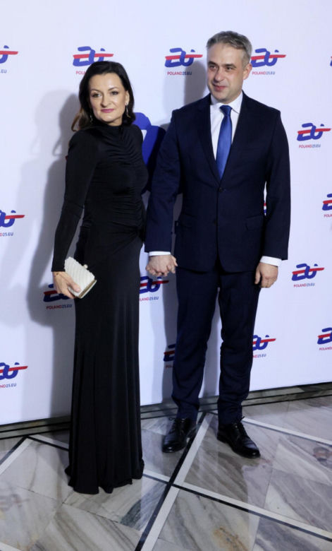 Gawkowski z żoną