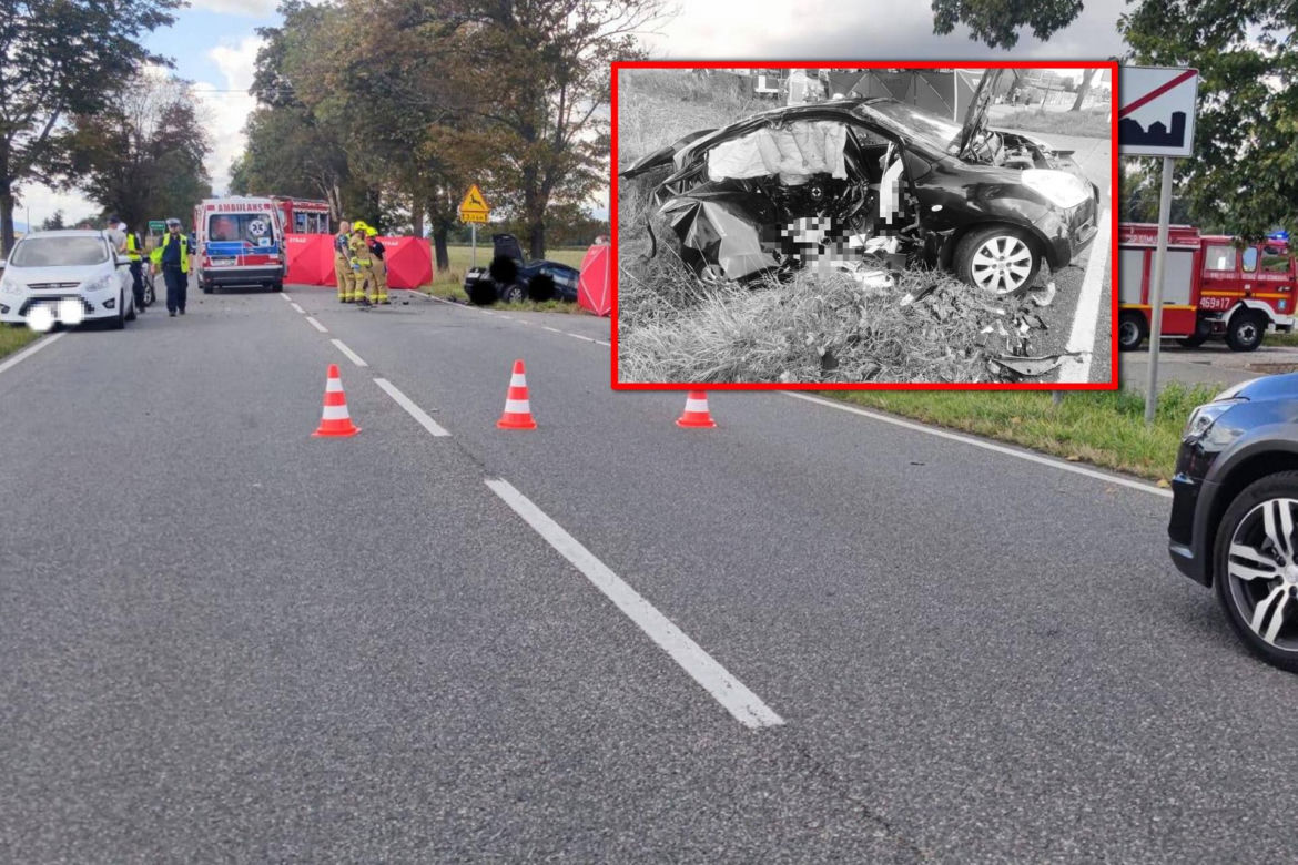 Ścibórz. Śmiertelny wypadek motocyklisty. Zderzył się z kierującym osobowym suzuki