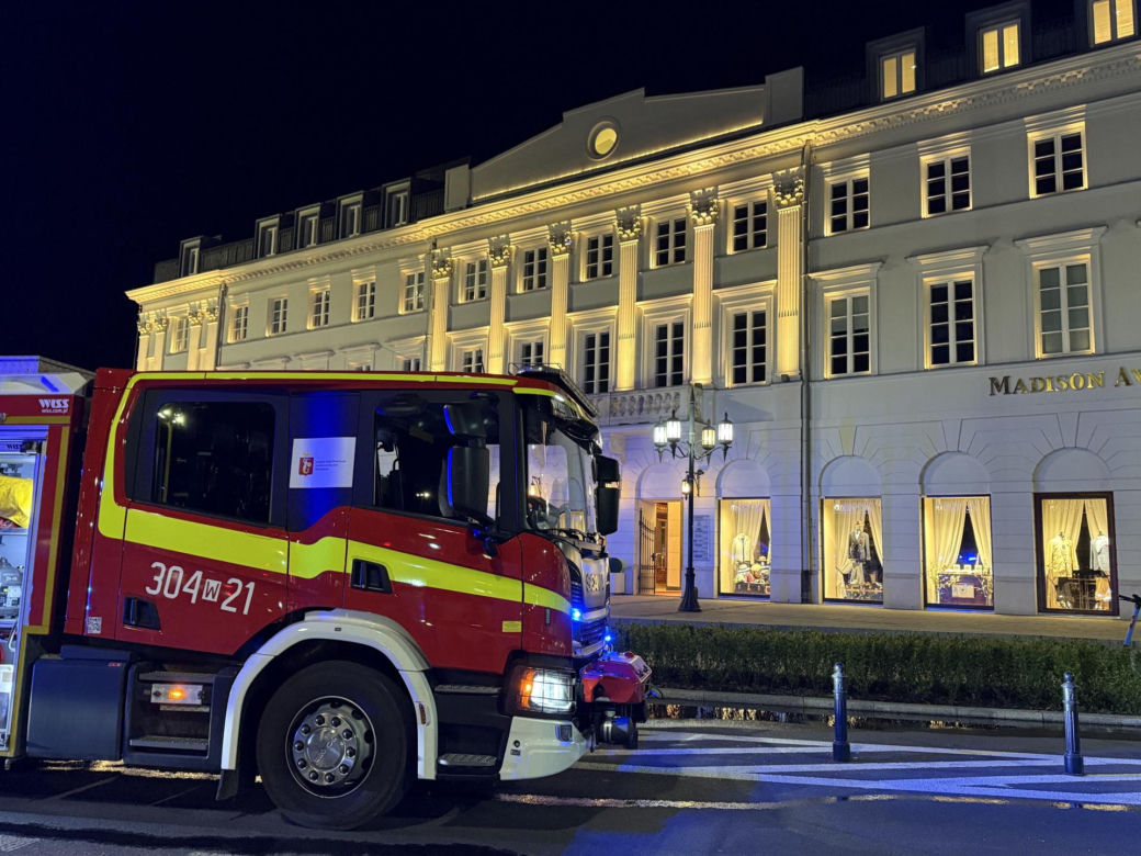 Pożar restauracji na placu Bankowym