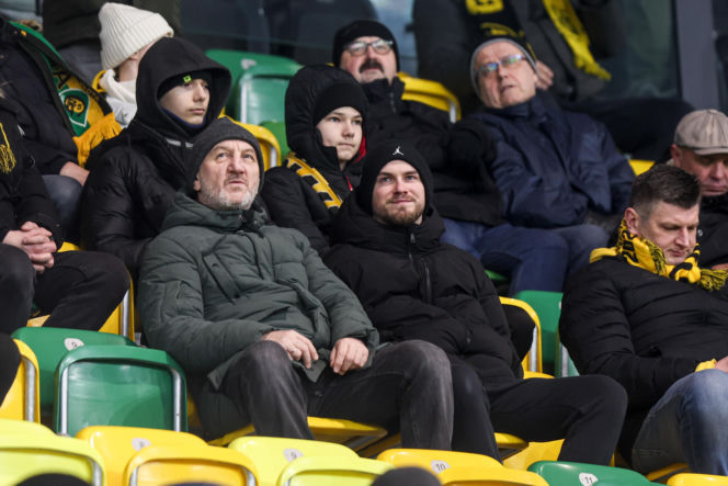 GKS Katowice - Widzew Łódź, zdjęcia kibiców z meczu 20. kolejki PKO BP Ekstraklasy