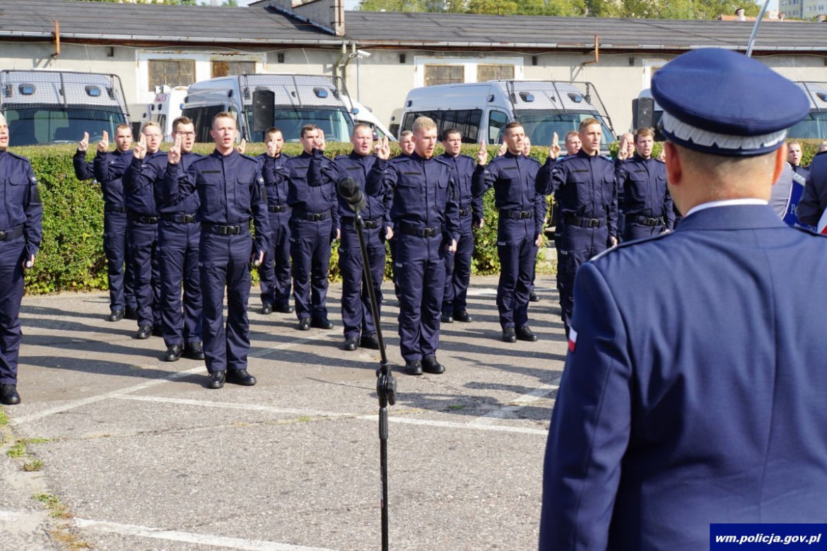 Nowi policjanci na Warmii i Mazurach