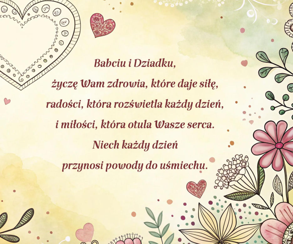 Kartki Dzień Babci i Dziadka