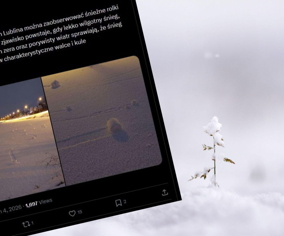 Tajemnicze śnieżne rolki pojawiły się w woj. lubelskim