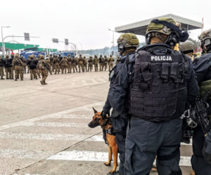 Kuźnica. Szturm migrantów na przejście graniczne [16.11.2021]