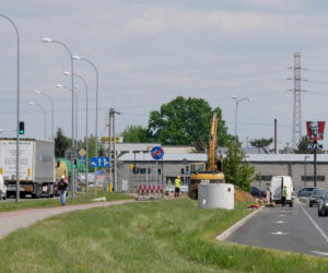 Remont skrzyżowania na DK61