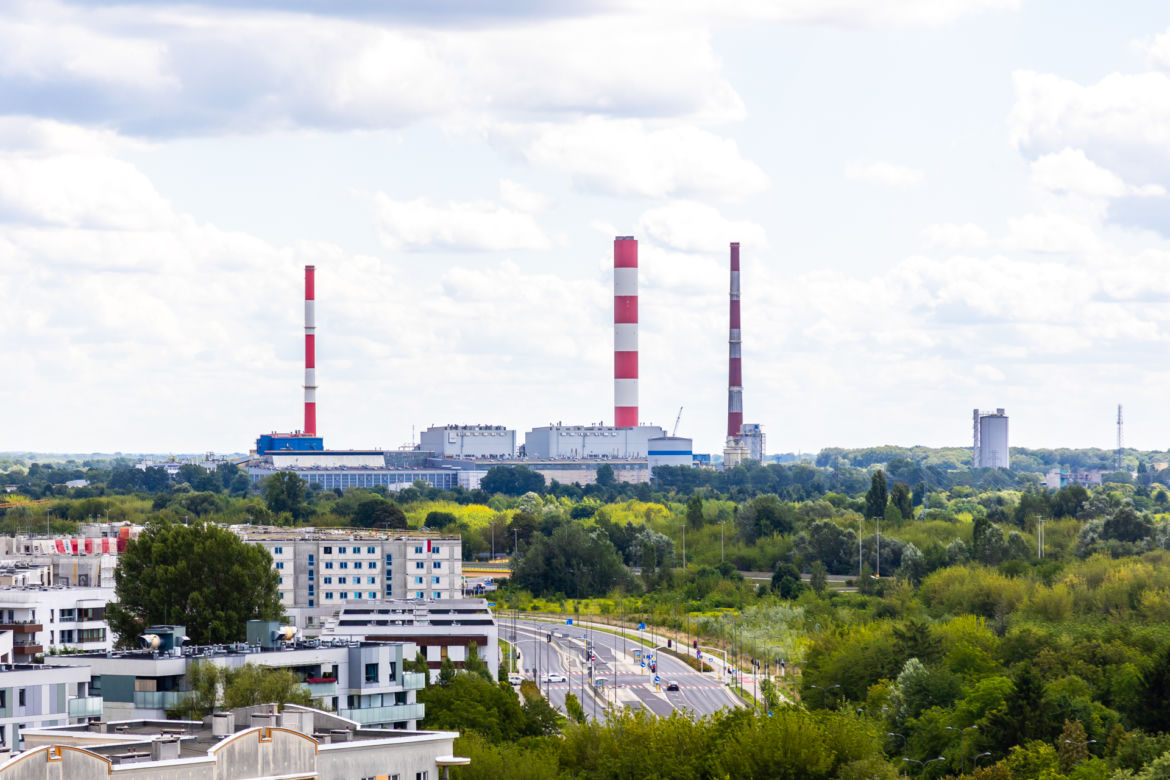 Panorama miasta z kopca Powstania Warszawskiego