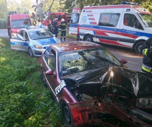 Wypadek w miejscowości Biorków Wielki