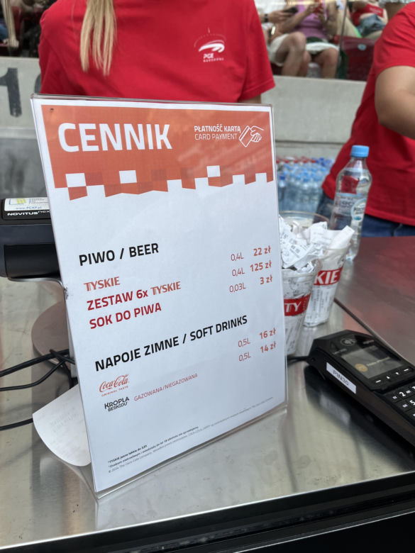 Ceny na PGE Narodowym 