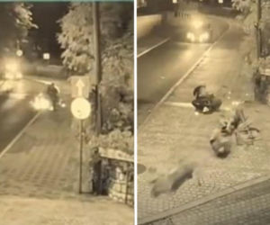 Ukradli motocykl, bo nie chcieli iść pieszo. Nocny pościg zakończony na słupie!