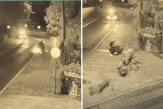Ukradli motocykl, bo nie chcieli iść pieszo. Nocny pościg zakończony na słupie!