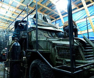 Ukraińskie czołgi Abrams i MRAP-y są modernizowane do walki z użyciem dronów na linii frontu