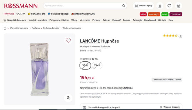 Kultowe perfumy Lancôme na promocji w Rossmannie. Ten klasyk pasuje na każdą okazję
