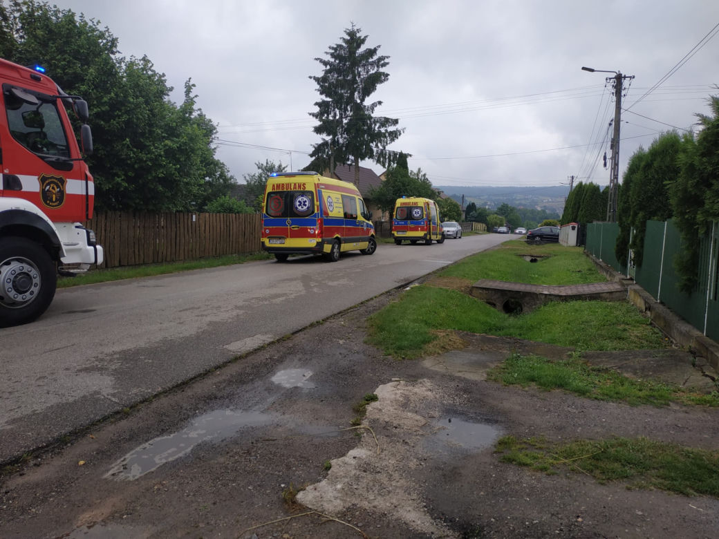 Groźny pożar domu pod Kielcami