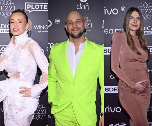 Doda w bieli, Rutkowski na czarno, a Pela w neonach