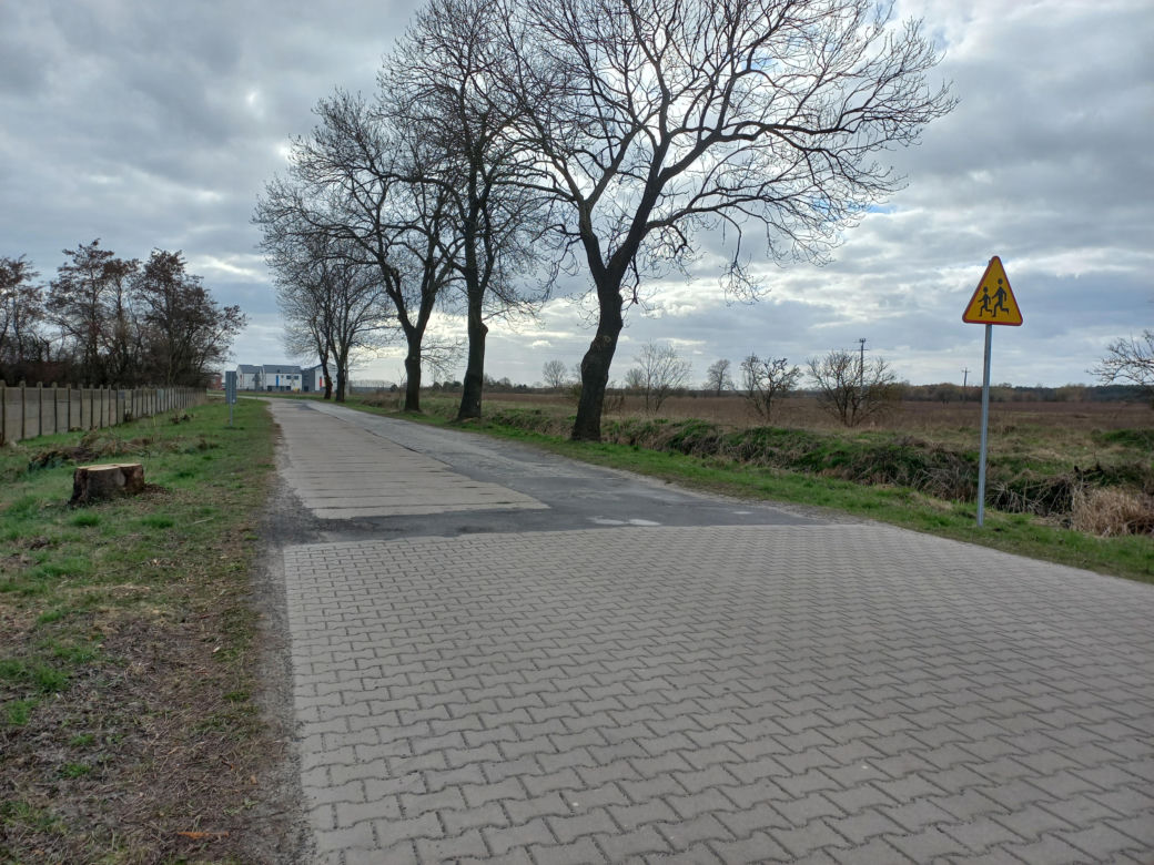 Ulica Henrykowska w Lesznie przed remontem