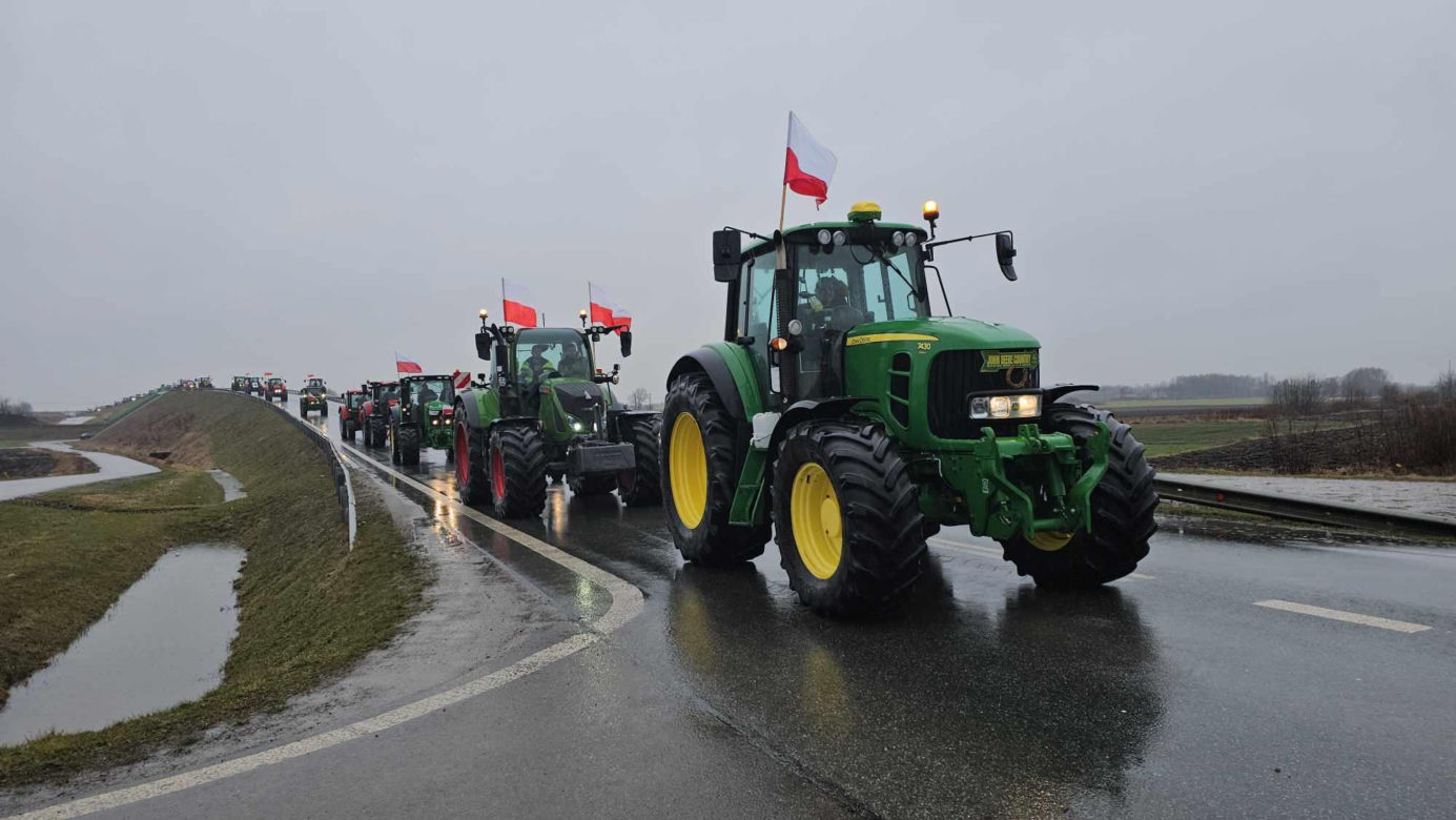 Protest rolników z Podkarpacia w Przeworsku