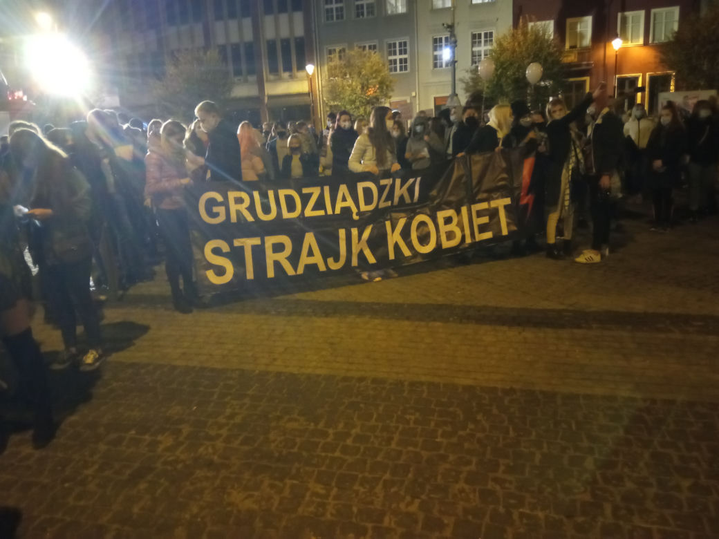 Protest kobiet w Grudziądzu 28.10