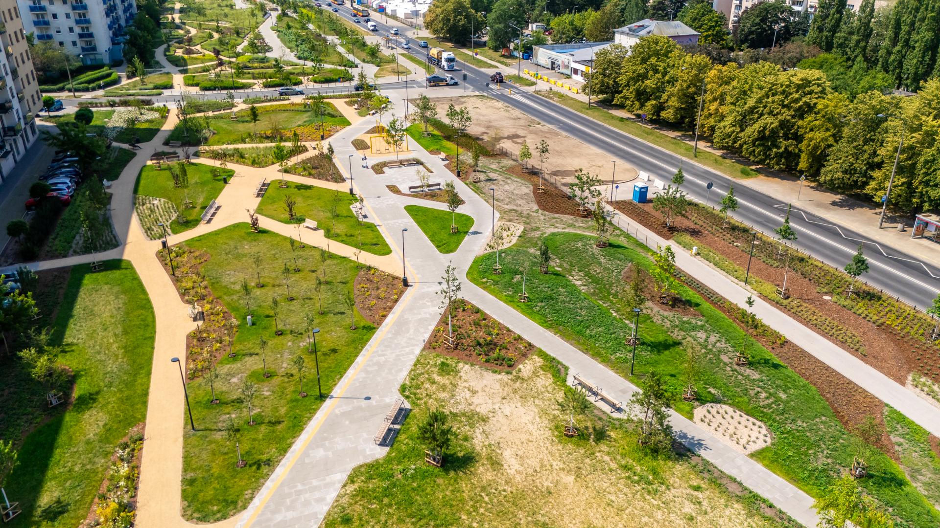 Park nad Południową Obwodnicą Warszawy w Warszawie