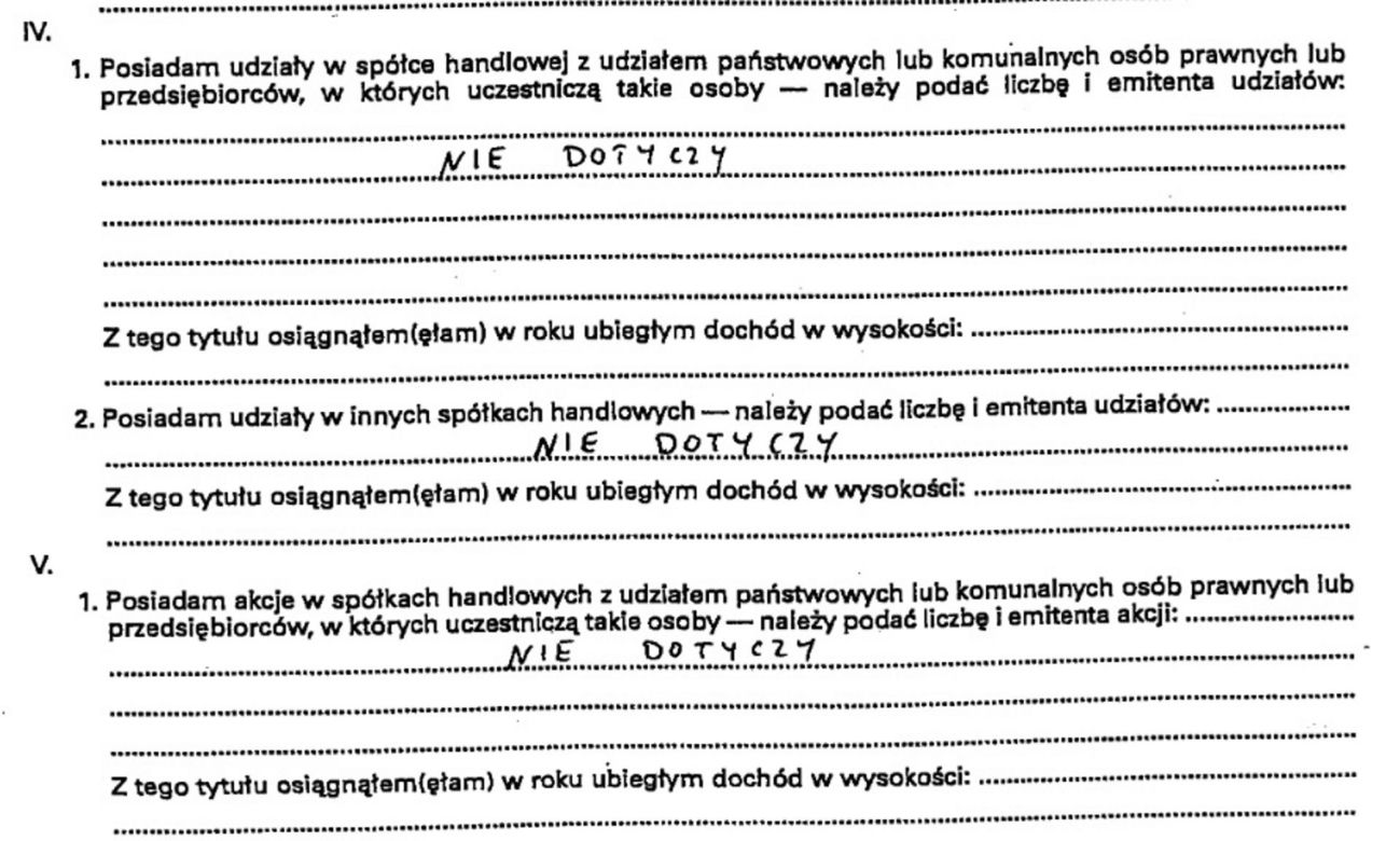 oświadczenie majątkowe europosła Mariusza Kamińskiego