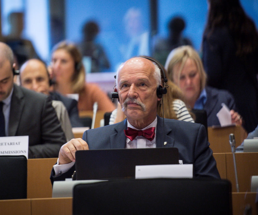 Janusz Korwin-Mikke z Parlamentu Europejskiego