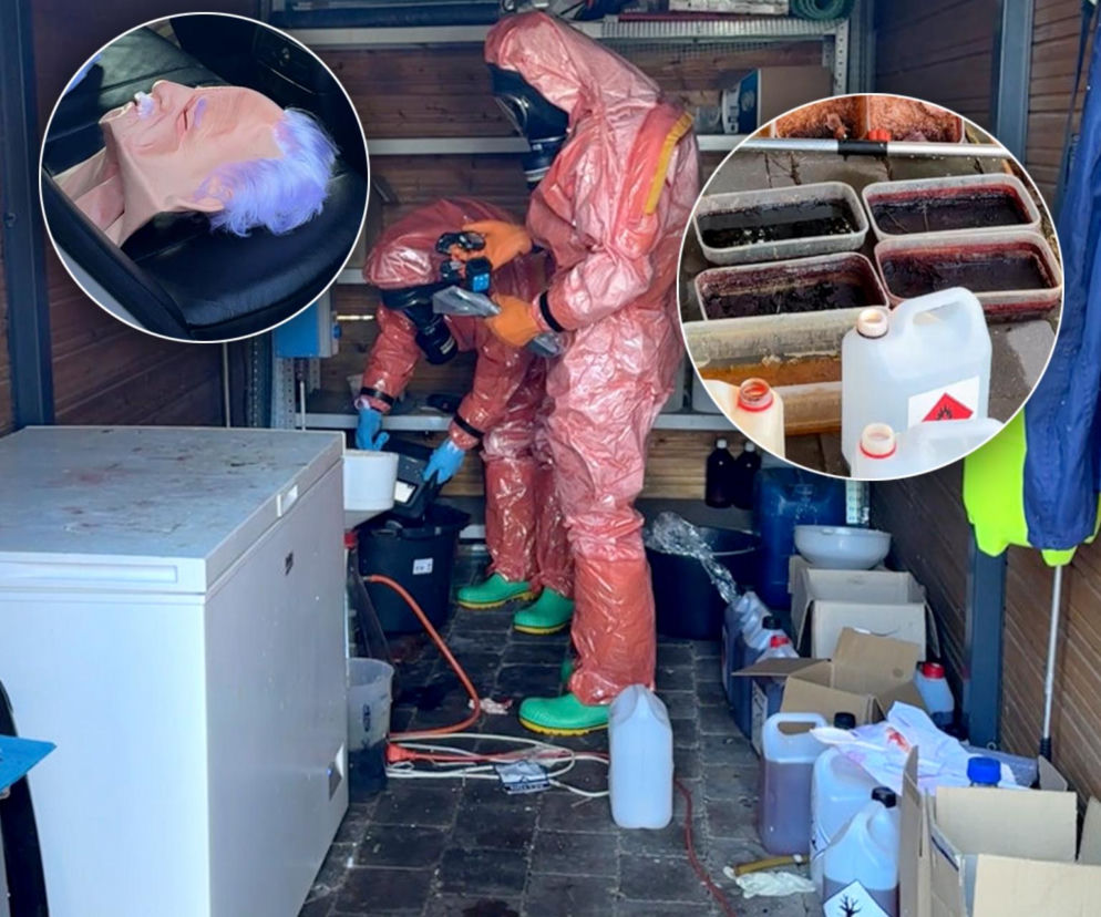 Laboratorium śmierci na Mazowszu. Kilogramy narkotyków i przedziwne przedmioty w chatce pod Płońskiem