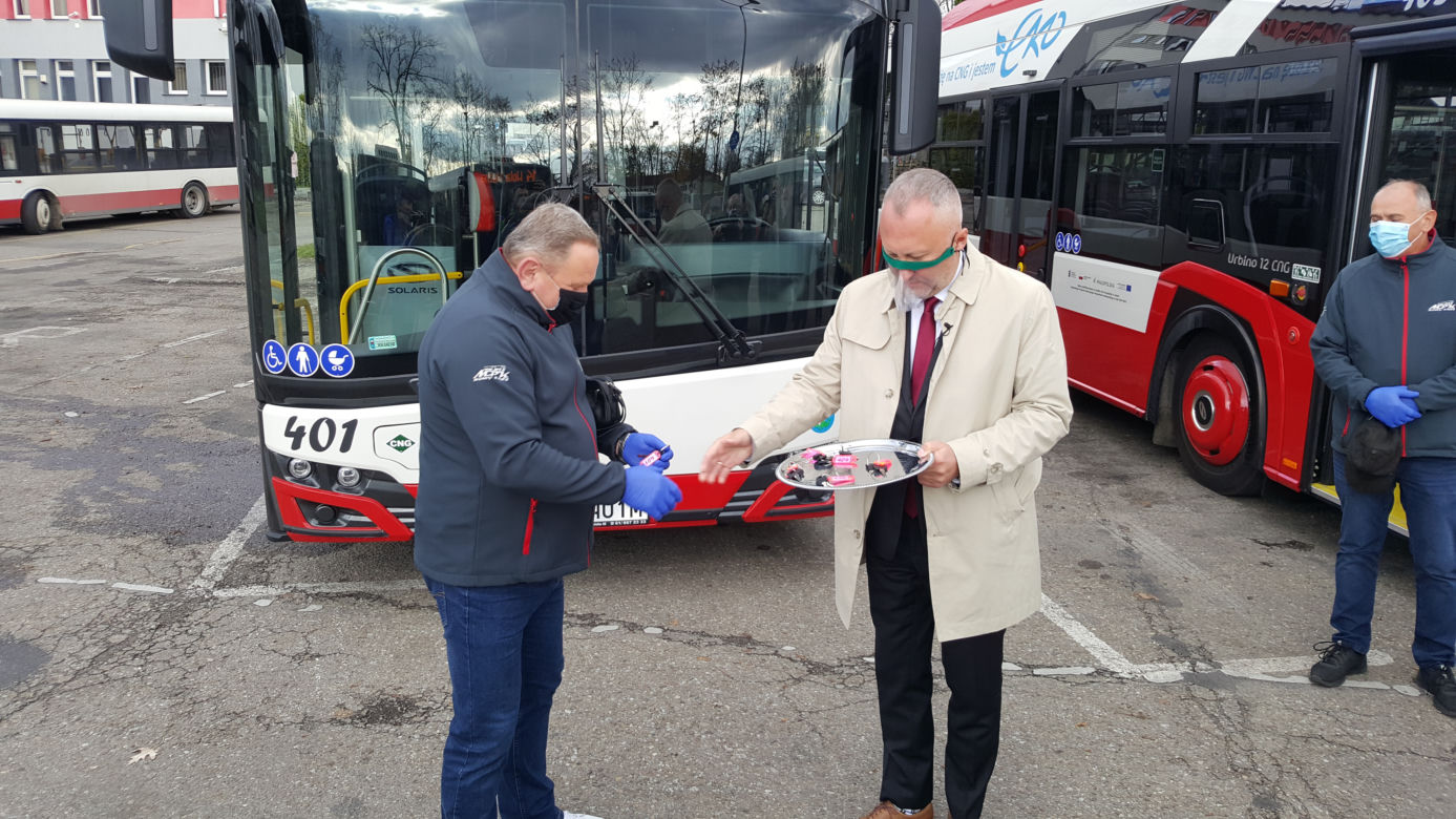 Prezentacja autobusów na gaz