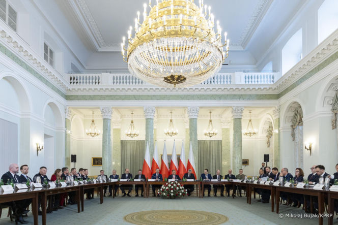 Politycy zjechali do Pałacu Prezydenckiego na Radę Bezpieczeństwa Narodowego