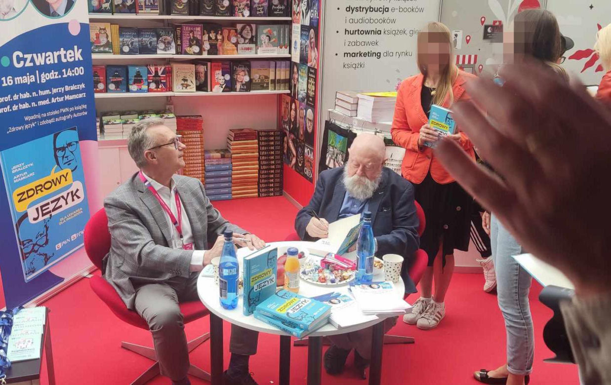 Targi Książki i Mediów VIVELO 2024 -Jerzy Bralczyk i Artur Mamcarz