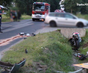 Wypadek w Pankach. Kobieta wjechała w motocyklistę! Wylądował w spzitalu [ZDJĘCIA]