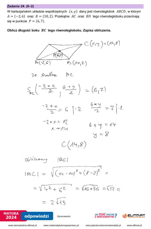 Matura 2024: matematyka. Arkusze CKE i odpowiedzi. Poziom podstawowy [Formuła 2023]