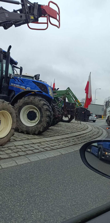 Protest rolników na S19 w Sokołowie Małopolskim 20.03.2023