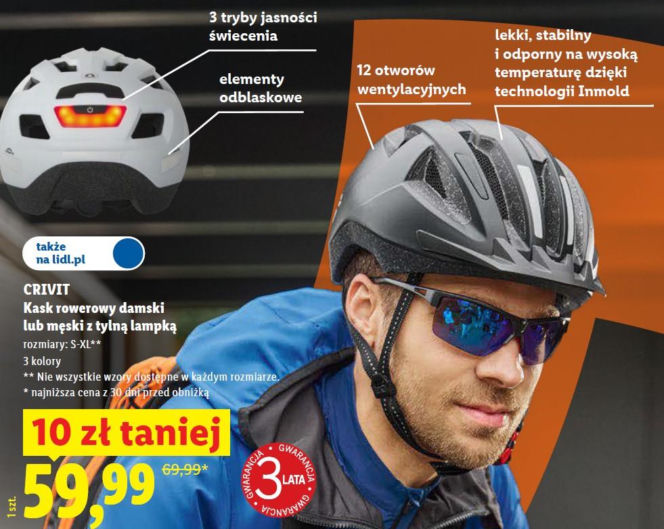 kask rowerowy w Lidlu