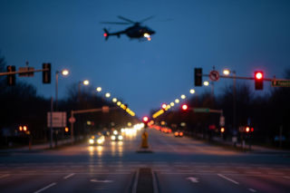 Wypadek rowerzysty na Mokotowie. Dlaczego lądował śmigłowiec LPR?