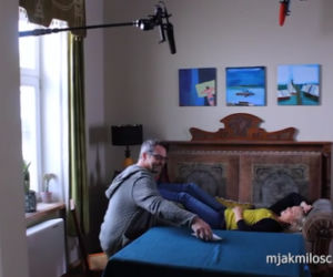 Kulisy serialu M jak miłość, Joasia (Barbara Kurdej-Szatan), Michał (Paweł Deląg)