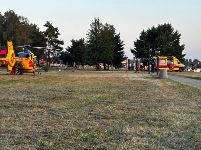 Druhowie ochotnicy z OSP Kałuszyn poinformowali o interwencji nad zalewem Karczunek w Kałuszynie. Mężczyzna tonął w zalewie