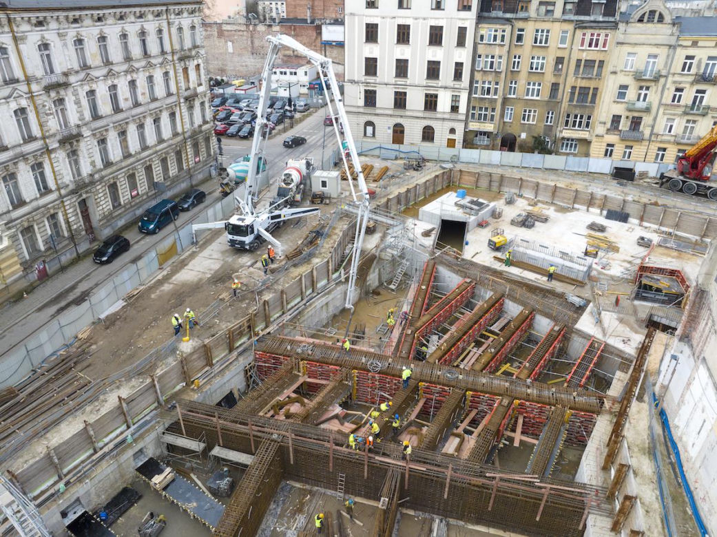 Budowa przystanku Łódź Śródmieście 