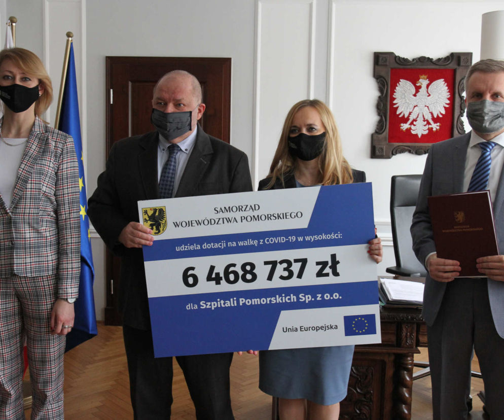 6,5 mln zł dodatkowych środków unijnych dla gdyńskich szpitali na walkę z COVID-19