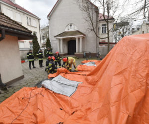 Ćwiczenia w szpitalu wolskim w przeciwdziałaniu rozprzestanianiu się koronawirusa